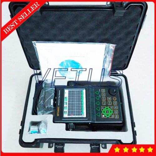 Digital Defectoscope Tester MFD800C 0~9999mm Portable Ultrasonic Flaw Detector with 1000 groups Communication storage