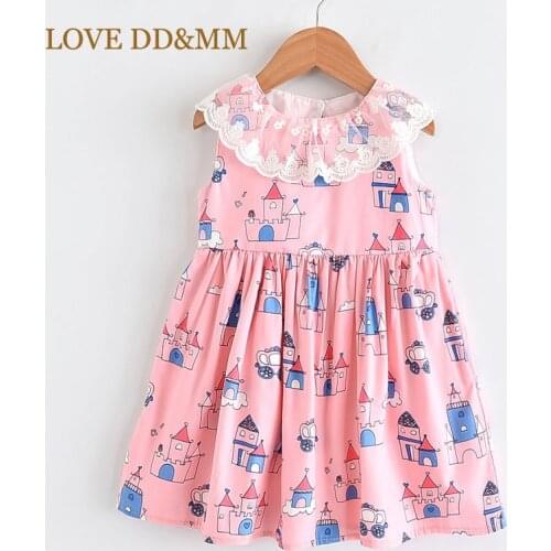 LOVE DD&MM Girls Dresses New Childrens Clothes Sweet Lace Princess Kids Dresses For Girls Clothing Costume