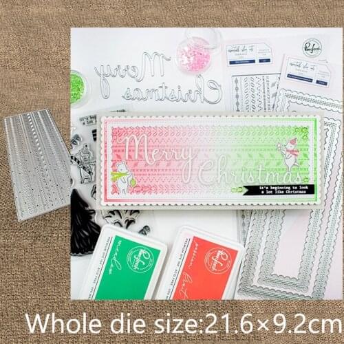 XLDesign Craft Metal Cutting Dies stencil mold stitches frame decoration scrapbook Album Paper Card Craft Embossing die cuts