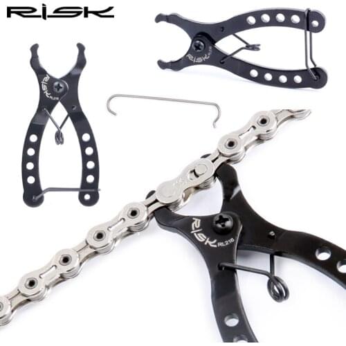 RISK Mini Bike Chain Quick Link Tool with Hook up Multi Link Pliers MTB Road Cycling Chain Clamp Magic Buckle Bicycle Tool Kit