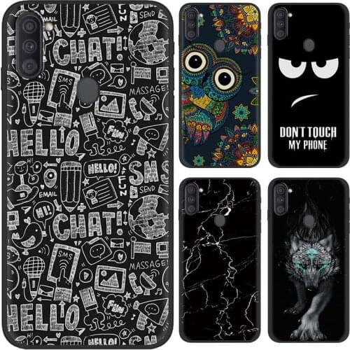 Fashion Design Soft Phone Case For Samsung Galaxy A11 TPU Full Wrap New Arrival Cartoon Anti-knock