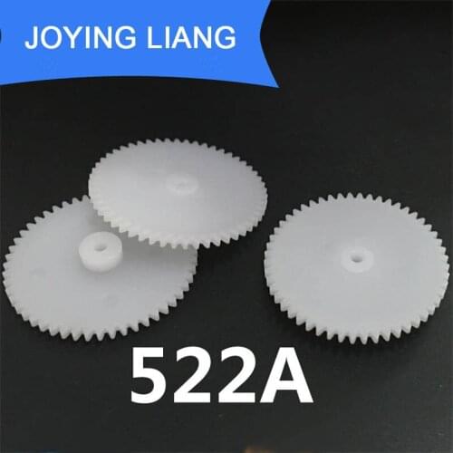 522A 0.5M 27MM Spur Gear Module 0.5 52 Tooth Plastic Gear Wheel Toy Accessories 10pcs/lot