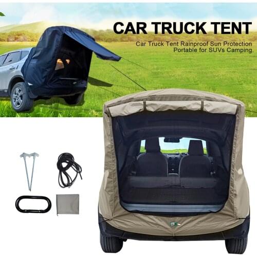 Rainproof Truck Tent Sun Shelter SUV Tent Auto Canopy Portable Camper Trailer Tent Rooftop Car Awning Outdoor Camping 2021