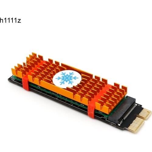 PCI-E PCI Express 3.0 X1 to NVME M.2 M KEY NGFF SSD PCIE M2 Riser Raiser for 2230 2242 2260 2280 Heatsink SSD PCIE to M2 Adapter