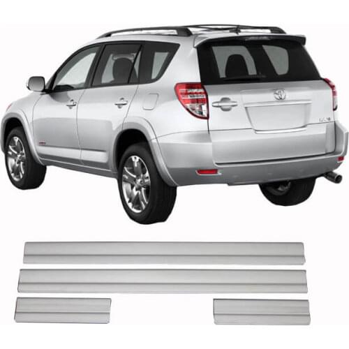 Universal Door Sill Guard Car Stainless Steel Door Sill Protectors Car Accessories for Toyota Rav IV 4 2013 - 2020
