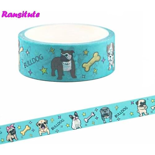 Ransitute R664 Cute Dog Childrens Toys Washi Tape Traffic Tape Toy Car Decoration Hand Account Sticker Masking Decoration Tools