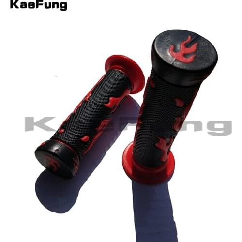 Motorcycle 7/8'' Retro Rubber Handlebar Hand Grip Fo dirt pit bike electric scooter bik moped quad ATV