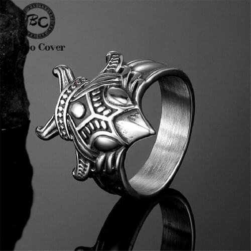 Norse Mythology Vikings Raven Rings Stainless Steel Amulet Odin Crow Totem Male Jewelry Scandinavian Accessories Vintage Gifts