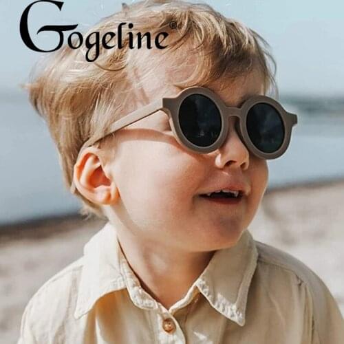 Fashion Round Kids Sunglasses Boys Girls Retro Cute Children Baby Sun Glasses UV400 Tea Outdoor Eyeglasses Oculos