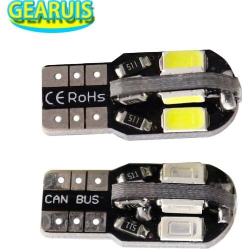 100pcs t10 led arrow 8 smd 5630 led 1W W5W 501 168 194 Parking Bulb Auto Wedge Clearance Lamp Reading Mirror License Plate light