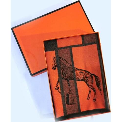 Unisex Lovers Men Boy Women Horse Cashmere Wraps Shawls Bandana Male Pashmina Winter Warm Scarf Gift