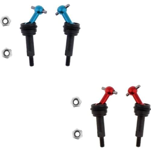 2Pcs Alloy Universal Drive Joint for WLtoys 1/28 RC Car K969 K989 K999 P929 4WD Short Course Drift Off Road Rally Upgrade Parts