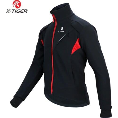 X-TIGER Cycling Jacket Mountain Bike Windproof Jacket Cycling Jersey Cycling Clothing Bicycle Clothing Men Winter Sportswear