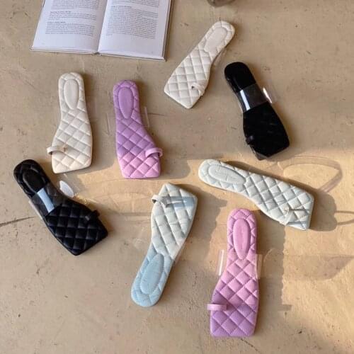 2020 Luxury Brand New Women Sandal Flat Casual Summer Beach Flip Flop Fashion Embroidery Slippers Ladies PVC Outdoor Slippers