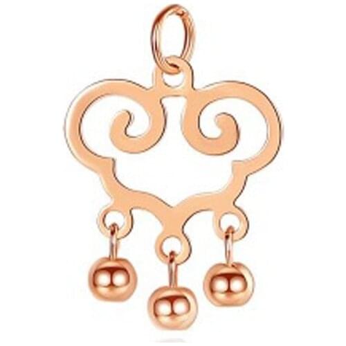 ZHIXI Genuine 18K Gold Jewelry Necklace Pendant for Women Party Gift Pure AU750 Chain Luxury Fine Jewelry D531