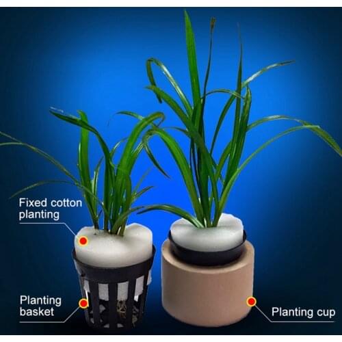 10pcs Aquarium Water Flower Plant Grass Cultivate Pot Plastic Baskets For Aquarium Fish Tank Aquatic Planting Decoration #7