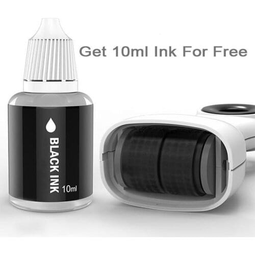 2 In 1 Identity Prevention Stamp Seal Roller Theft Protection Code Guard Your ID Package Private Information Confidential Stamp