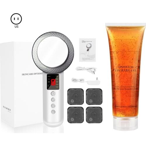3 in 1 EMS LCD Ultrasonic Cavitation Slimming Machine Body Massager With Fat Burn Slim Cream Gel Cavitation Anti Cellulite Set
