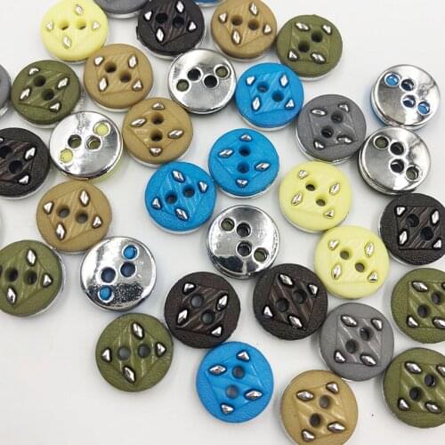 30/50/150pcs 11.5mm New Plating Buttons Shank DIY Apparel Sewing Accessories Shirt Buttons PT303
