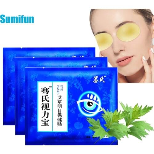 6Pcs Herbal Extract Eye Care Patch Eye Discomfort Fatigue Itchy Eyes Dry Myopic Amblyopia Improve Good Vision Medical Patches