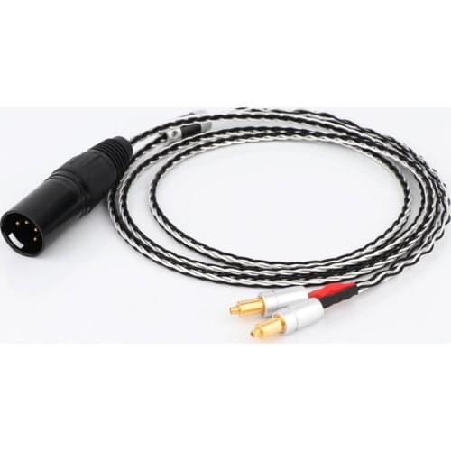 8Cores Upgrade Cable With 4.4mm Balanced Compatible For SRH1440 SRH1840 SRH1540 SHR535 headphone cable