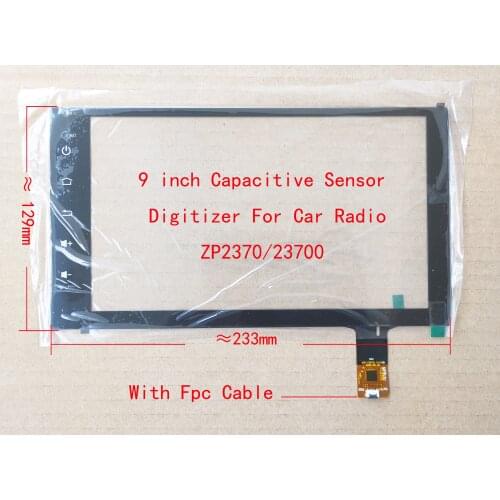 9 Inch Sensor Digitizer Touch Screen Hand Writer Touch Panel Glass 233*129mm For Car Radio Carplay ZP2370/23700