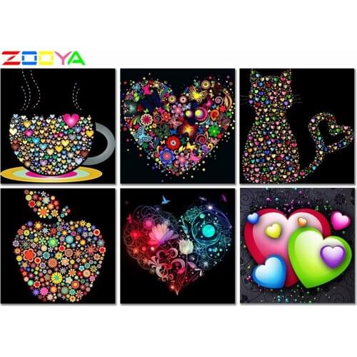 3D Full Diamond Painting Geometric Diamond Embroidery 5D Diy Love Diamond Mosaic Geometric Animal Paintings Home Decortion Er089