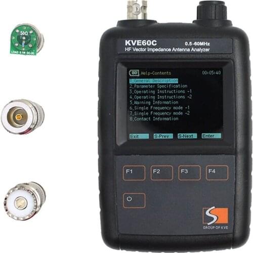 Impedance analyzer KVE60C HF shortwave antenna icon vector Amateur Radio HAM essential