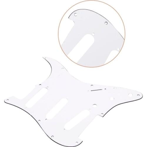 White Tortoise Shell Pickguard 3 Ply Scratch Plates For Fender Stratocaster New Guitar Part Accessories