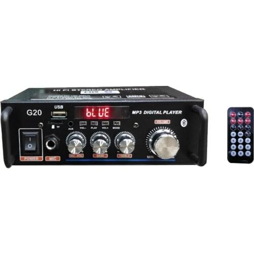 Home Amplifiers HiFi Subwoofer Home Theater Sound System Audio Car Amplifiers Player Remote Control BT Audio Power Amplifier