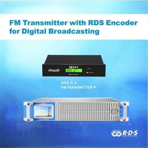 FMUSER 350W FM Transmitter with RDS Encoder for RDS Intelligent Addressable Broadcasting