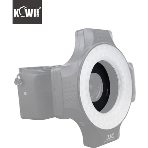 Kiwifotos RLA 37mm 40.5mm 43mm 46mm 52mm 58mm 62mm 72mm 77mm Metal Adapter Ring for JJC LED-48IO/LR LED-60 Macro Ring LED Light