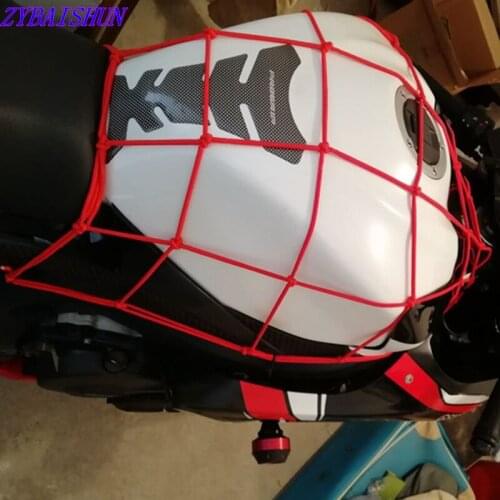 Motorcycle Luggage Net Bike 6 Hooks Keep Down Fuel Tank Luggage Mesh Web Bungee Black Motorcycle Bike 6 Hooks Tank Car styling