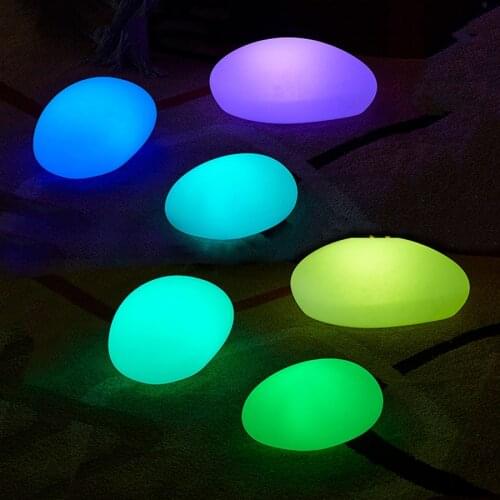 Outdoor Garden Glowing Stone Light RGB Changeable Wedding Party Atmosphere Light Waterproof Swimming pool Decoration Lamps