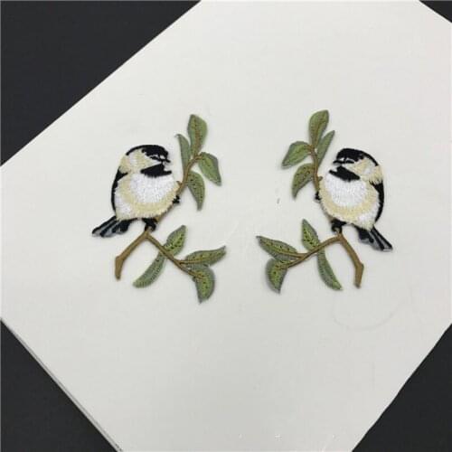 Wholesale 20pcs 5.5*8cm Embroidered Sewing On Patch Iron-On Patch Stickers For Clothes Sewing Fabric Applique Supplies YH84