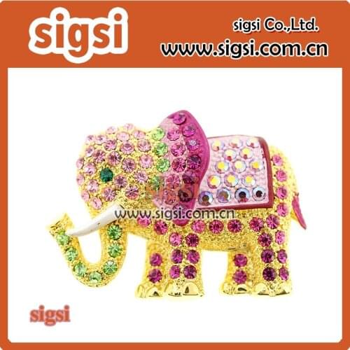 Wholesale color crystal elegant brooch new arrival 2016 jewelry rhinestone animal brooch