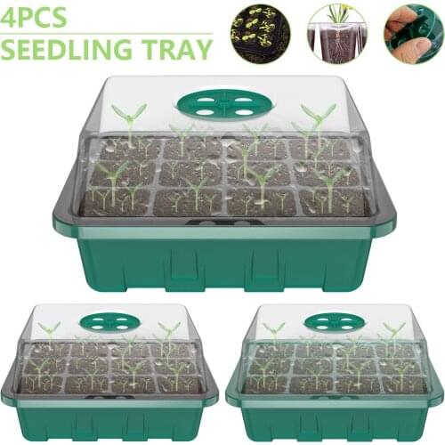 Seed Tray Plant Germination Trays Seed Pots Seedling Starter Trays Greenhouse Seeding Germination Plant Flower Pots Grow Box