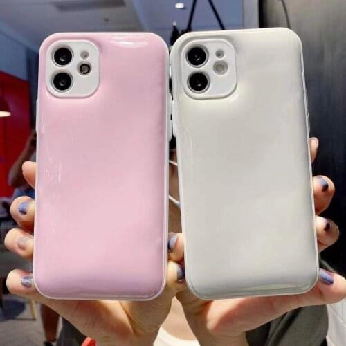 Jelly Silicone Case for iphone 11 12 Pro 7 8 Plus XS XSMAX XS XR Candy Color Cute iPhone 11 Pro Case Protective Cover Coque