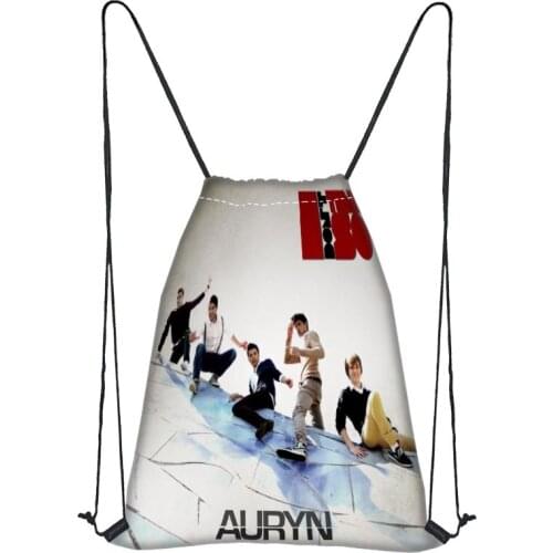 Custom Auryn Drawstring Bag Satin Soft Bag Portable Custom Logo Printing Backpack More Size