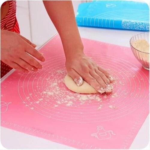 Light Pink Scale Silicone Dough Sheeting Mat Silicone Ravioli Noodle Pasta Cake Washable