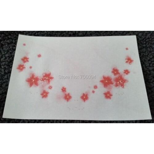15x21cm flower pattern Wax Pad Gift Wax Paper Handmade Soap Paper 200pcs/lot wholesales