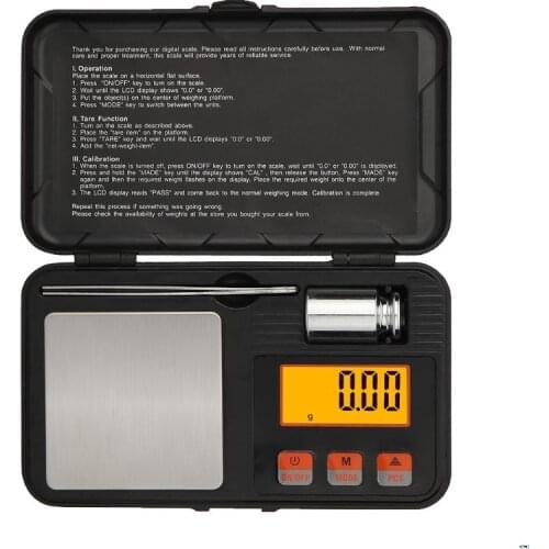 200g 0.01g High Precision Digital Portable Gold Sterling Silver Jewelry Scale Counting Scales Box Balance Weight Tweezers Tools