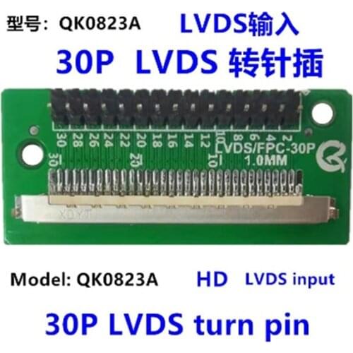LCD PANEL FLEXİ REPAİR KART LVDS/FPC-30P HD LVDS INPUT 30P LVDS TURN PIN QK0823A