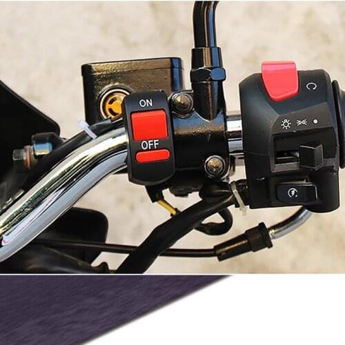 10pcs Motorcycle Switches Motorbike Horn Button Turn Signal Electric Fog Lamp Light LED light Start Handlebar Controller Switch