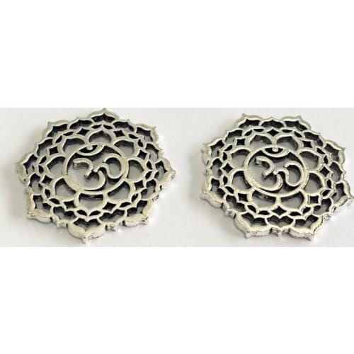 12pcs /lot Mandala Yoga OM Buddhist DIY Handmade Pendant Necklace Bracelet Accessories Charms Findings Jewelry Making Supplies