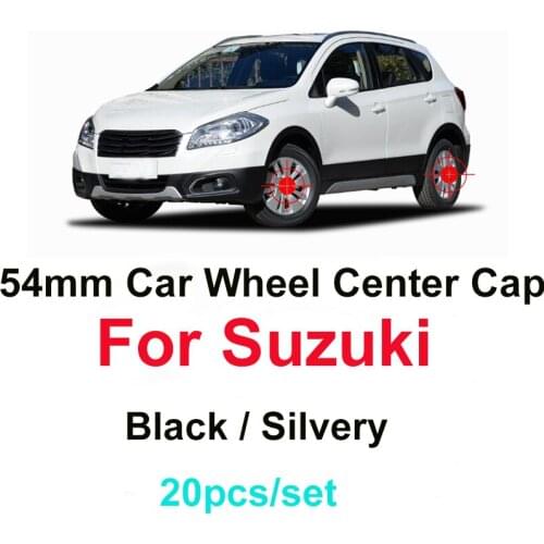 20pcs/set 54mm Auto Car Wheel Hub Cap Rims Badge Emblem for Suzuki Swift Alto SX4 Jimnty Car Emblem Wheel Hub Cover Good Quality
