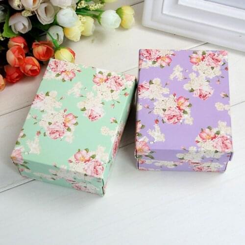 500pcs Pastorale Style Flower Large Paper Candy Boxes for Wedding Favours Gifts Box Baby Shower Goodie Bag Gift Package ZA1768