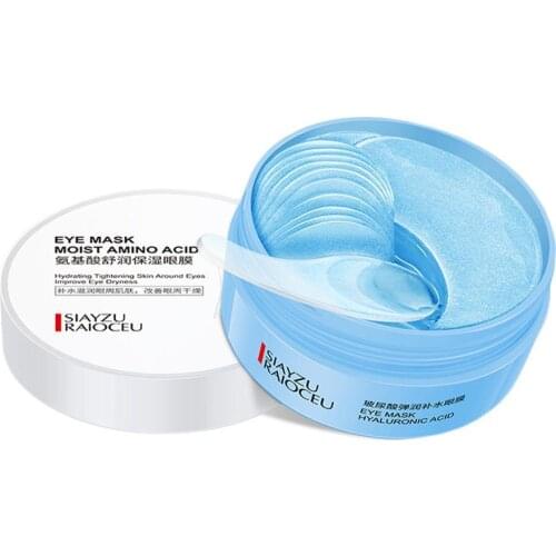 60pcs Crystal Collagen Eye Patches Mask Anti Wrinkle Anti-Aging Gel Eye Mask Dark Circle Remove Eye Bag