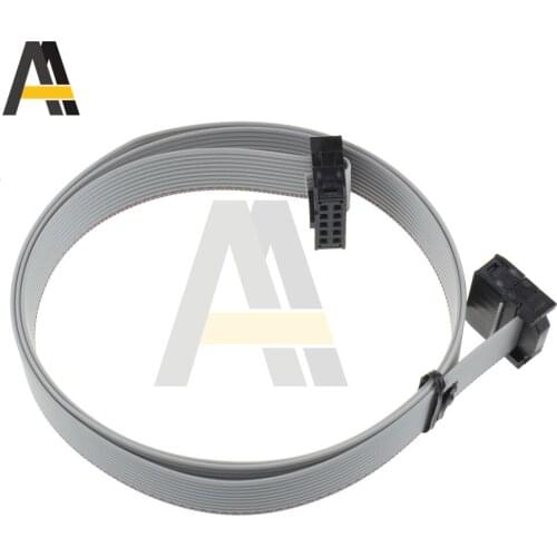 5pcs/lot 70CM 10 Pin 2.54mm Connector Cable For USB ASP ISP JTAG AVR Wire 10P IDC Flat Ribbon DATA Cable 10pin