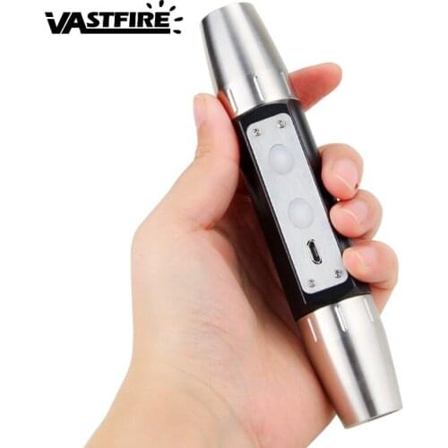 VastFire 300 Lm Yellow white Four lights LED flashlight Identification Jade usb rechargeable waterproof